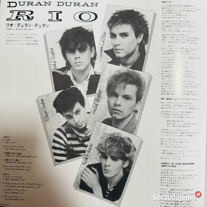 Duran Duran Rio Duran Duran Winyl płyta winylowa