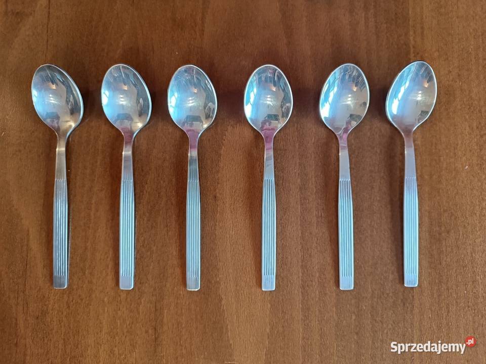 6 x łyżeczki posrebrzane do herbaty VINTAGE PRL Szczyrk