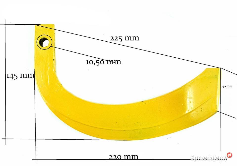 Nóż do glebogryzarki Iseki Kubota Yanmar
