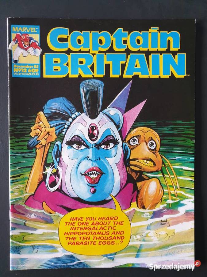 Captain Britain 12 komiks w języku angielskim Rok wydania 1985 Gdynia