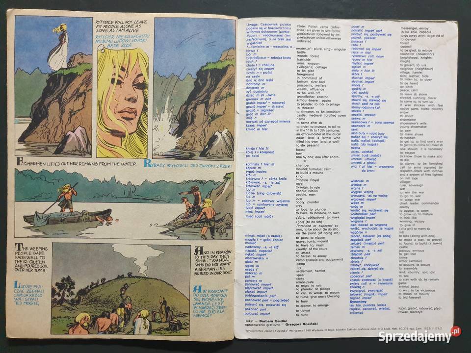 O Smoku Wawelskim i Królewnie Wandzie język