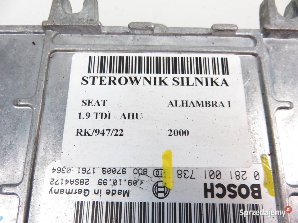 STEROWNIK SEAT ALHAMBRA I 19 TDI 028906021GS Komputery