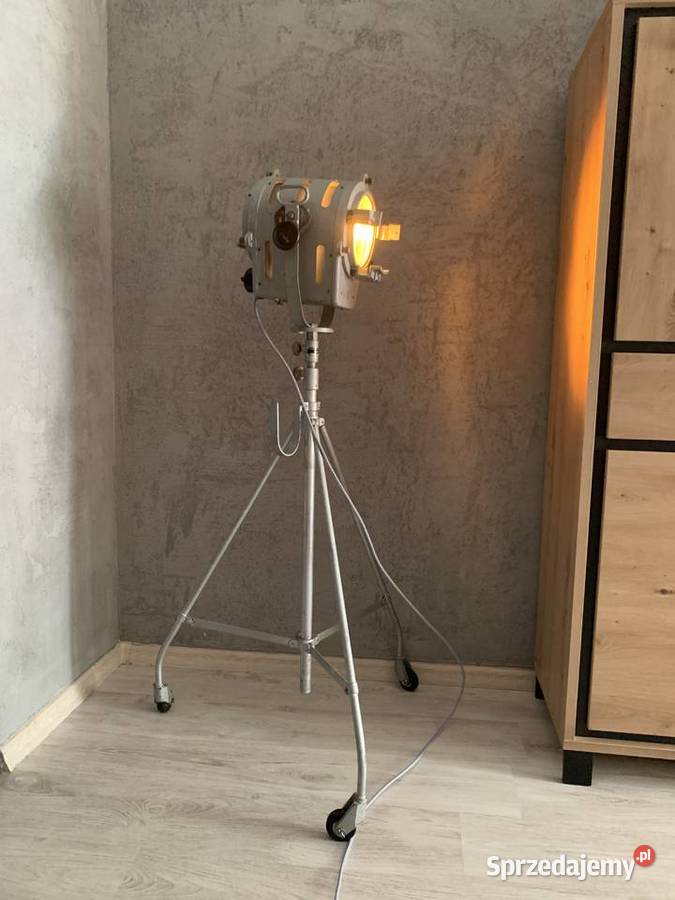 Lampa filmowa PRL loft vintage Poznań sprzedam