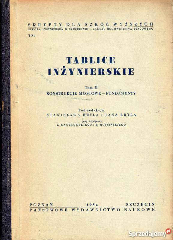 TABLICE INŻYNIERSKIE TOM II i III Radom
