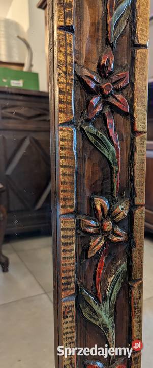 piękne drewniane malowane lustrosklep Dąbrowa Meble