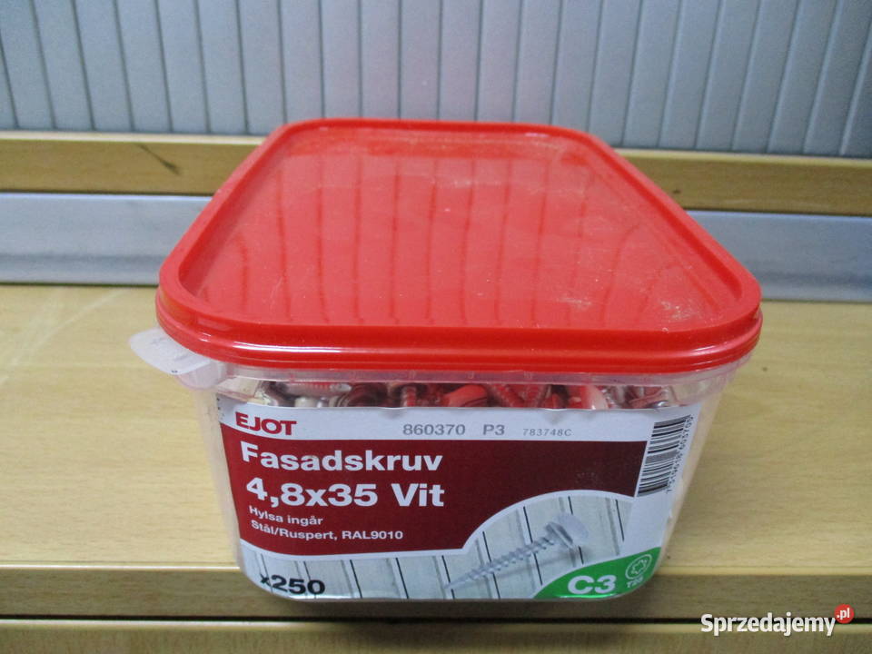 Wkręt farmerski ejot 48x35 biały art 860370 Mogilno