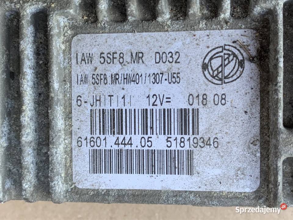 IAW5SF8 komputer sterownik silnika Fiat 500 Rok produkcji 2009 Szczecin sprzedam