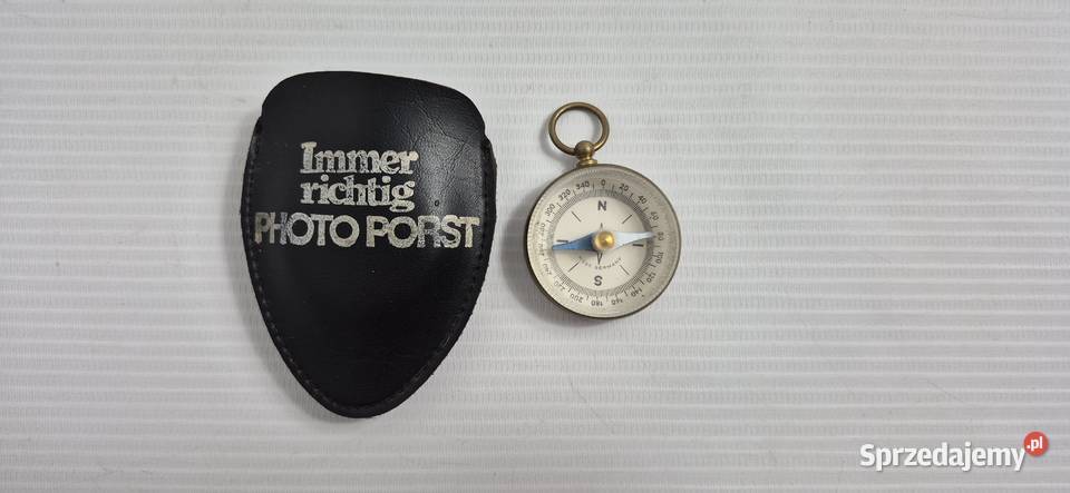 Kolekcjonerski kompas kieszonkowy PHOTO PORST lubelskie Biłgoraj sprzedam