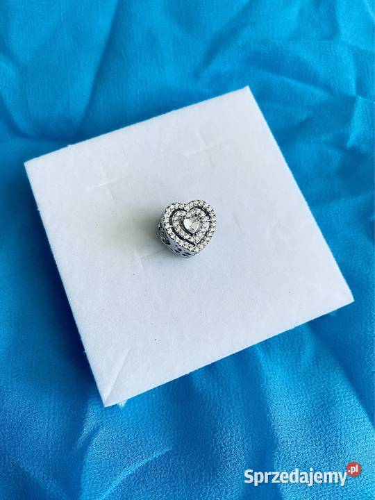 nowa wysadzana cyrkoniami zawieszka charms beads srebro Gdynia