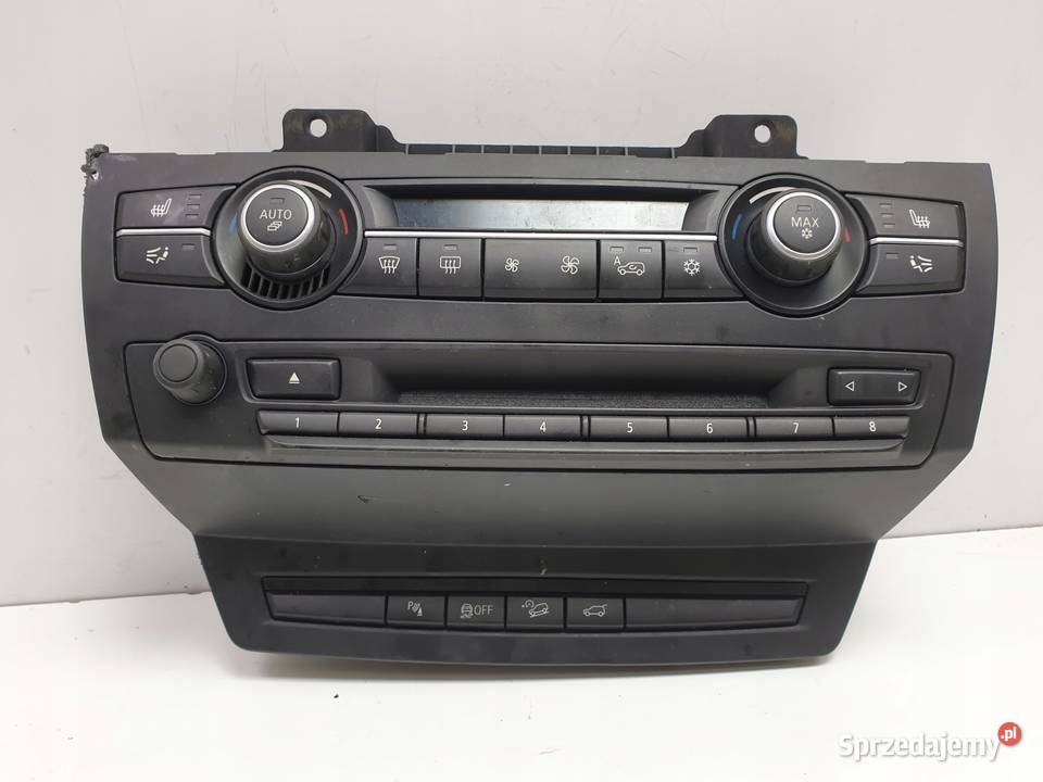 PANEL KLIMATYZACJI BMW X5 E70 KONSOLA ŚRODKOWA Rudka