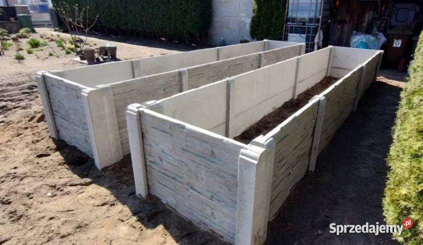 Płot Ogrodzenie panelowe betonowe Siatka Panel Kolno