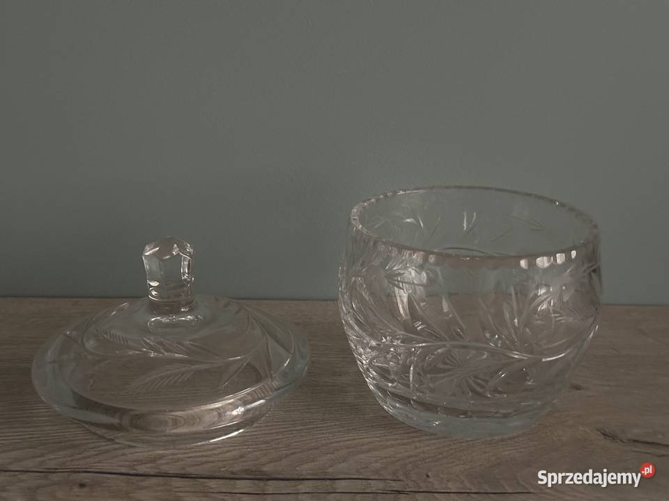 Bombonierka mała kryształ z lat 50tych Antyki Łódź