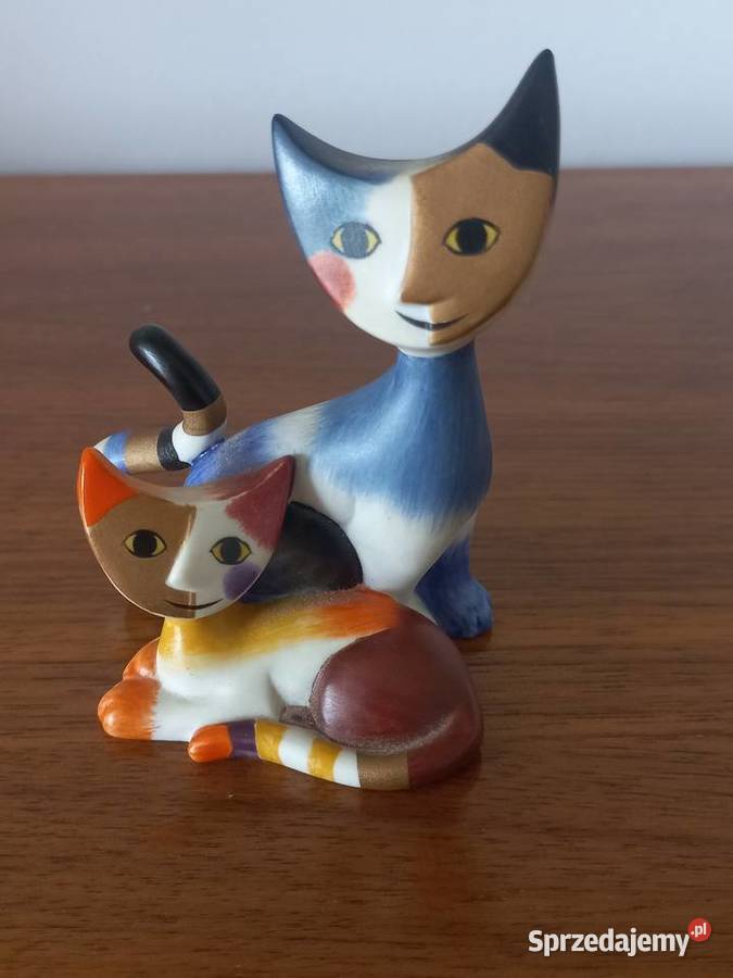 Figurka porcelanowa Koty Rosina Wachtmeister Toruń sprzedam