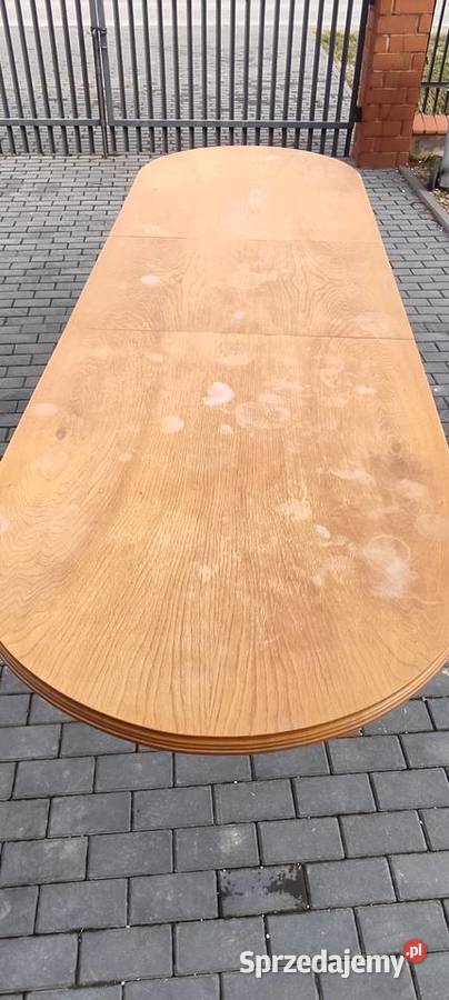 Stół dębowy 12 krzeseł Książ Wielki sprzedam