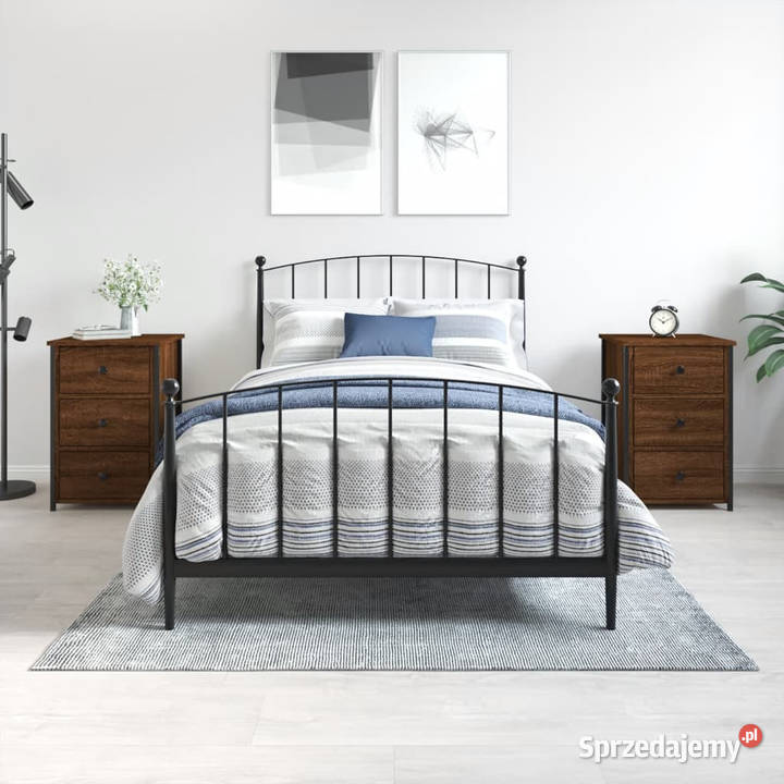 Szafki nocne 2 brązowy dąb 40x36x60 WM826002 Warszawa sprzedam