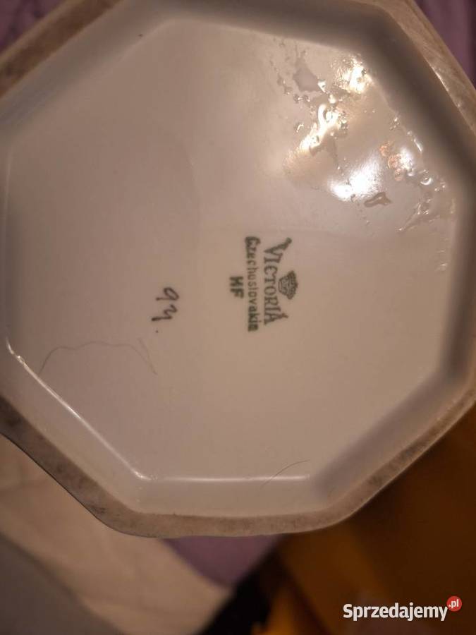 Duży dzbanek Victoria Czechoslovakia Art Deco Wrocław