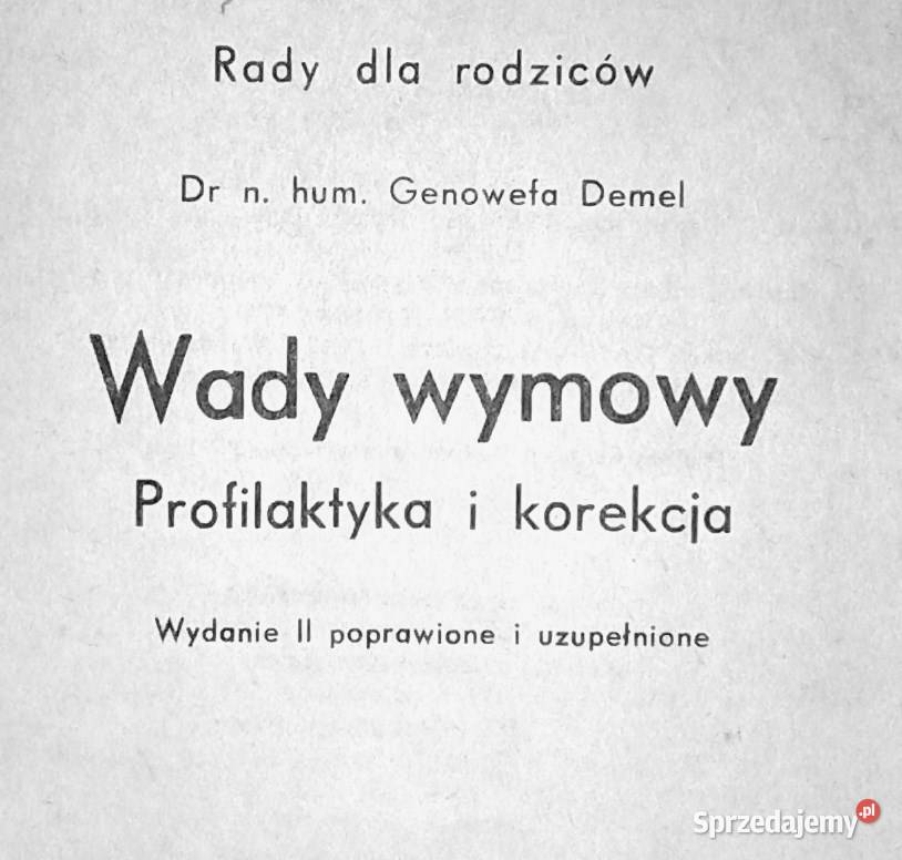 Wady wymowy Genowefa Demel lubelskie Chełm