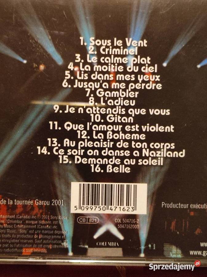 Garou Seul Celine Dion Bonus Płyta CD Kielce