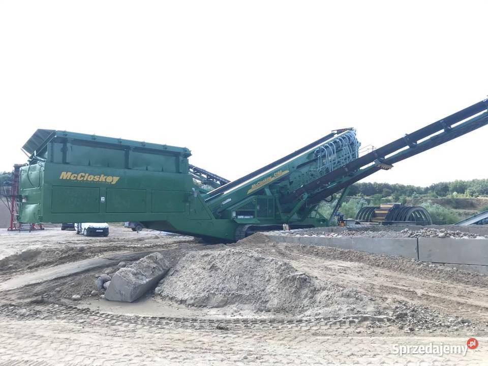 Mobilny przesiewacz McCloskey s190 na mokro kujawsko-pomorskie Kołodziejewo