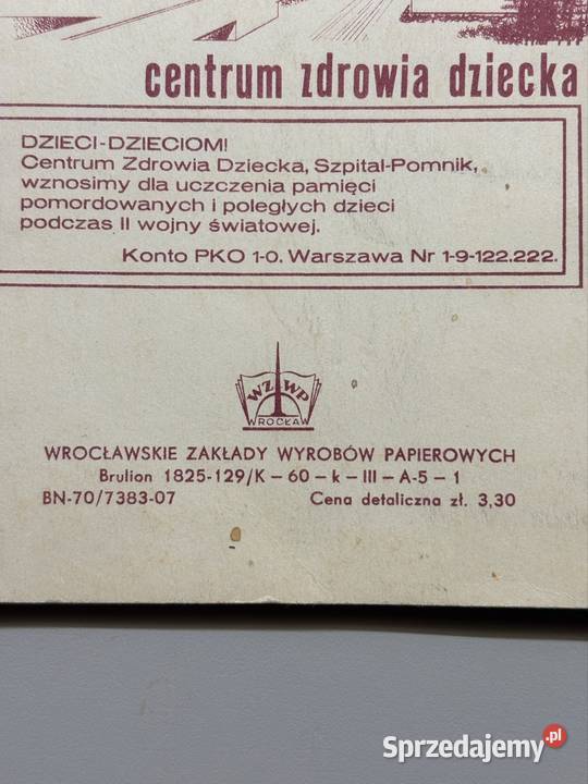 Stary brulion zeszyt WZWP Mikołaj Kopernik PRL mazowieckie Warszawa sprzedam