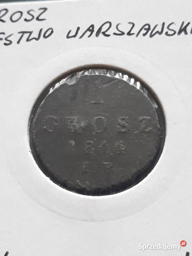1 Grosz Księstwo Warszawskie 1814 r IB Konin