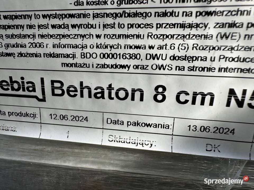 Kostka Behaton 8 pebia Sandomierz