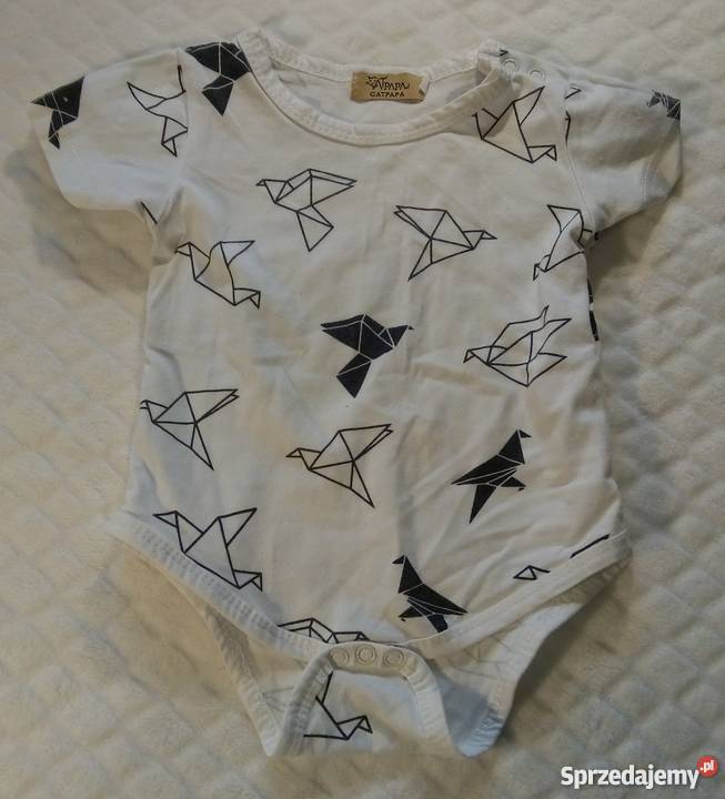 Body krótki rękaw ptaki origami 80 uniseks śląskie Rogoźnik