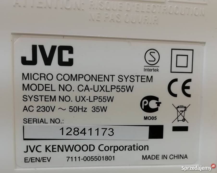 Wieża JVC UXLP55 Drezdenko