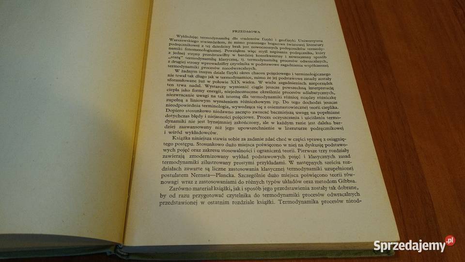 Termodynamika fenomenologiczna Józef Werle fizyka, astronomia Książki i Podręczniki Gdańsk sprzedam