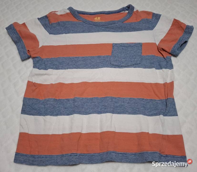 Koszulka krótki rękaw chłopięca paski HM 110116 Czeladź