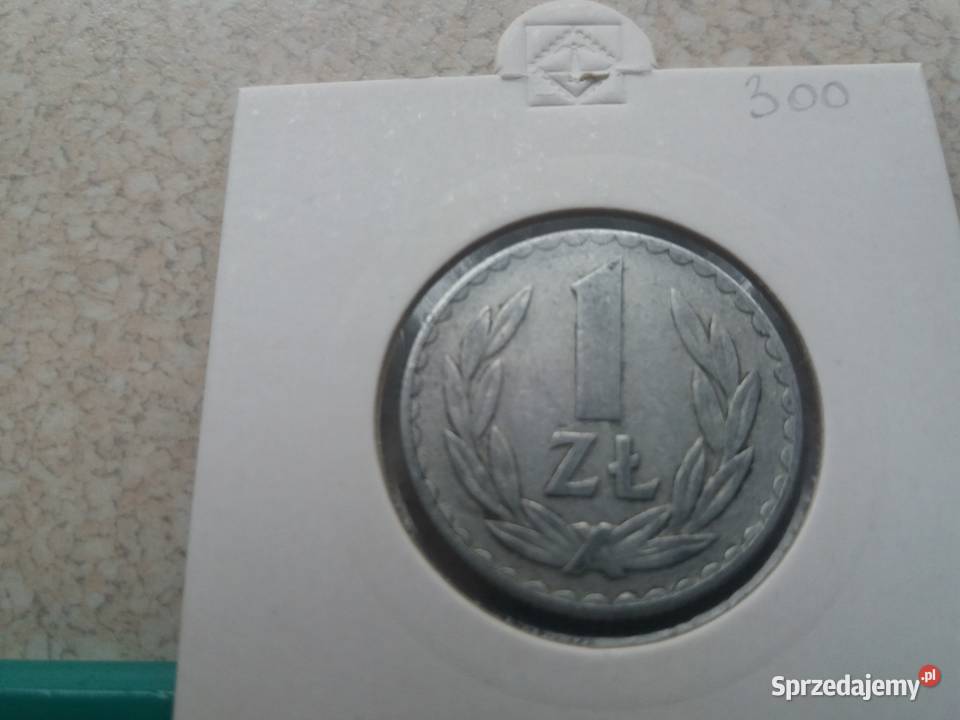Moneta 1 zł bez znaku mennicy rok 1976