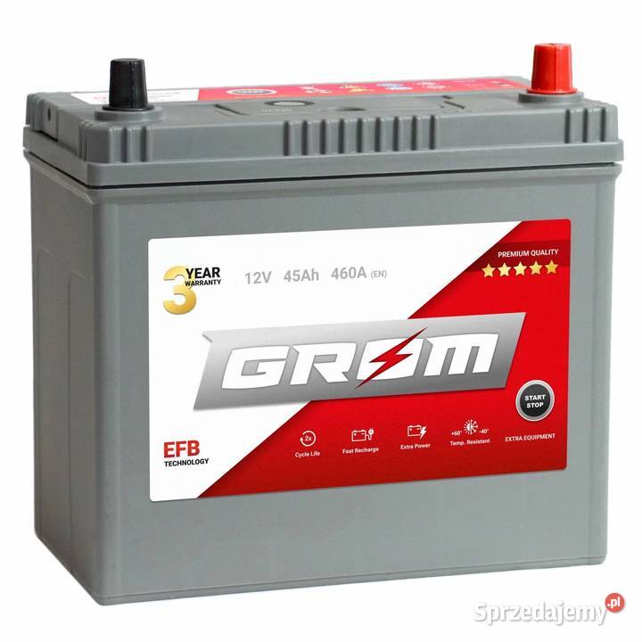 Akumulator GROM EFB STARTSTOP 45Ah 460A Japan osobowe Łódź