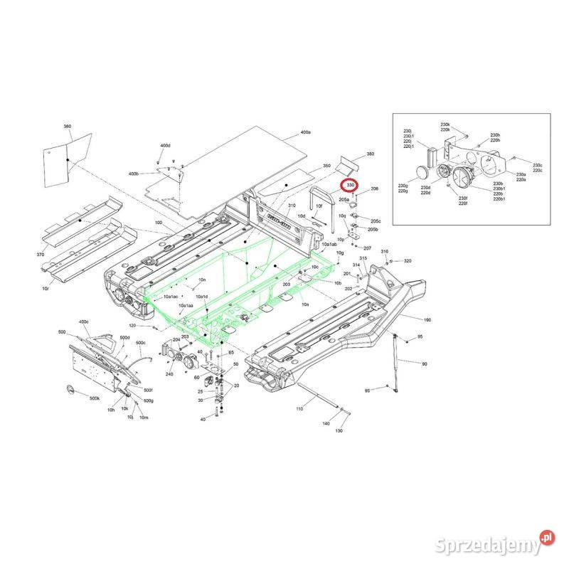 Uchwyt blokujący burtę CanAm outlander BRP Nowy Sącz