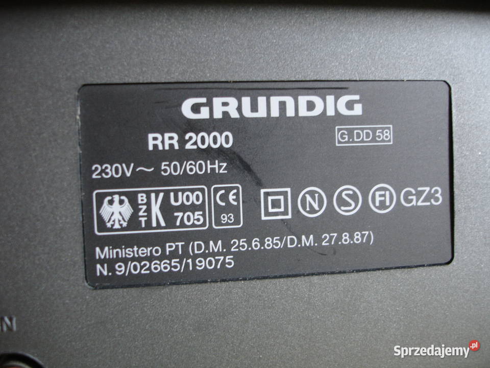 Radiomagnetofon GRUNDIG RR2000 lubuskie