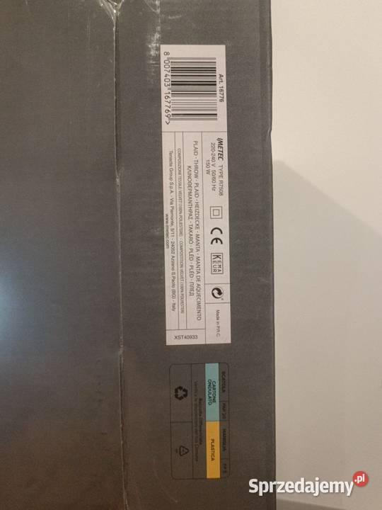 Imetec Adapto R7508 elektryczny kocpodkład inny kolor mazowieckie Radom