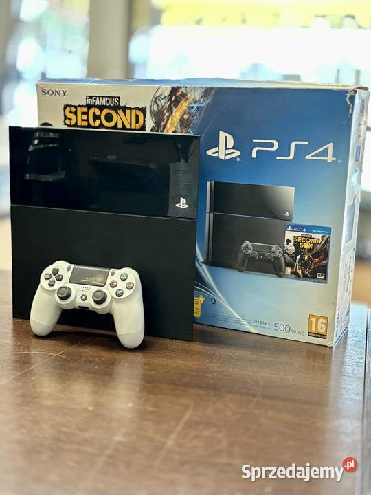 Konsola Sony PlayStation 4 500 GB czarna pad Elbląg