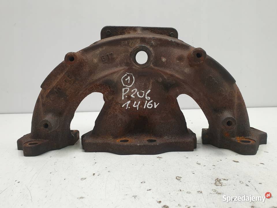 Peugeot 206 14 16V KOLEKTOR WYDECHOWY lubelskie Rudka