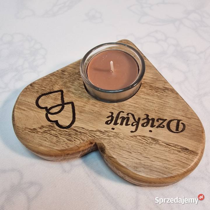 Świecznik drewniany z dębu Dija No 46 Sępopol