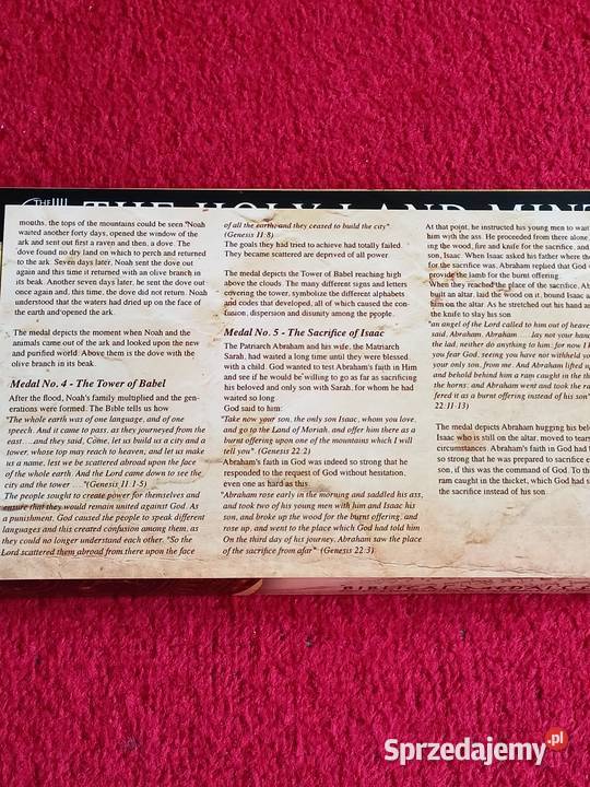 Izrael Święta Ziemia Medale 5 UNC Siedlce sprzedam