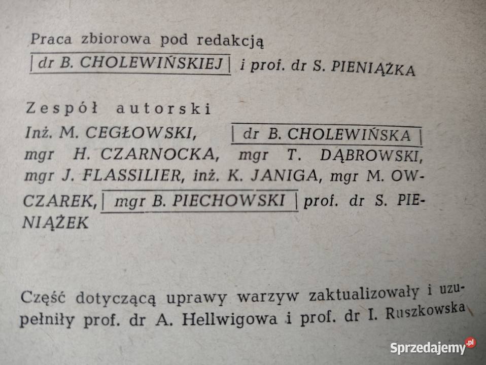 Poradnik ogrodniczy 1967r prof Pieniążek warmińsko-mazurskie Olsztyn