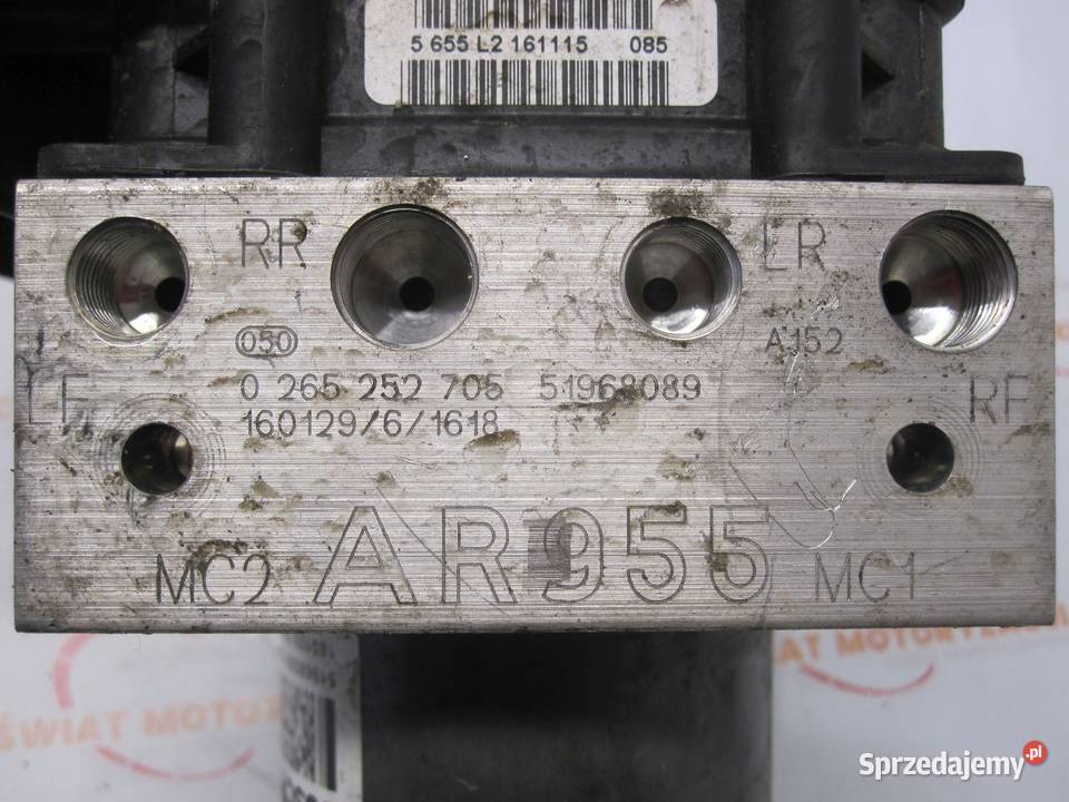 ALFA ROMEO MITO pompa ABS 0265252705 0265952252 osobowe