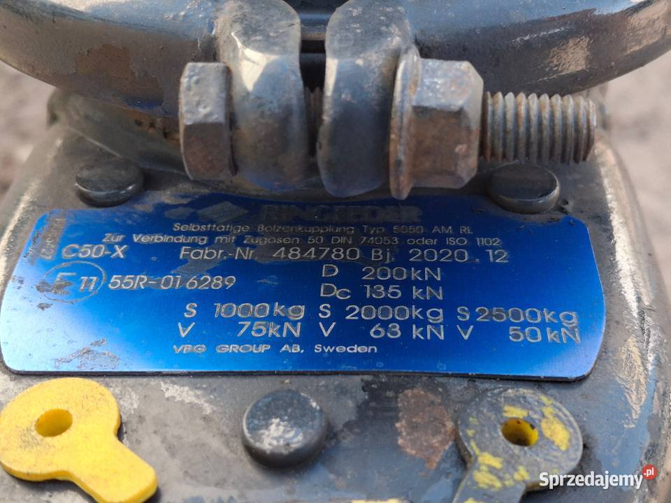 RINGFEDER SPRZĘG HAK ZACZEP AUTOMATYCZNY C50X lubuskie sprzedam