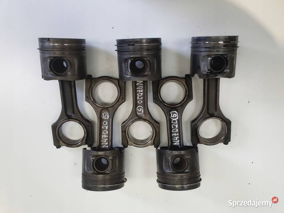 BMW E87 E90 E60 320D 20 D TŁOK korbowód 0840BB Blok silnika lubelskie Rudka sprzedam