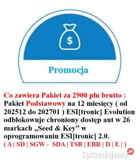 Esi 20 Pakiet Podstawowy na 12 miesięcy Kup Kts Pozostałe sprzedam