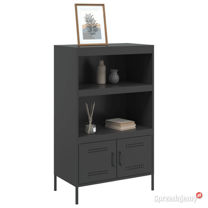 Szafka czarna 68x39x113 stal WM842970 Warszawa