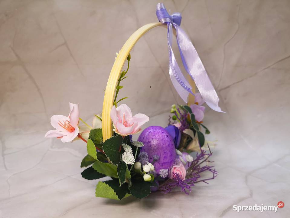 Stroik wielkanocny w odcieniach fioletu Wielkanoc świętokrzyskie Kielce sprzedam