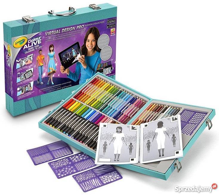 Crayola Pokaz Mody ŻYWA Kolorowanka 3D Kredki