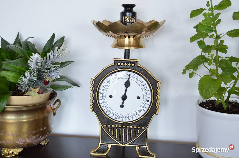 stara WAGA 10 żeliwna sygnowana Salters