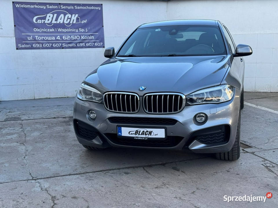 BMW X6 Salon Polska Bezwypadkowy Gwarancja 12 czujnik parkowania wielkopolskie Konin