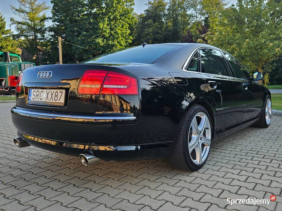 Audi A8 D3 Lang 2009 V8 42 FSI 350 LPG quattro światła przeciwmgielne Górki Śląskie